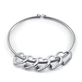 Armreif mit gravierten Herzanhängern - Mamasplatz